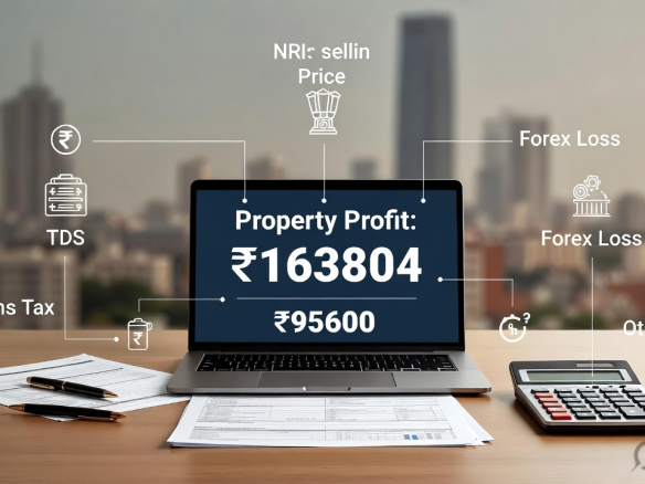 True NRI Property Profit After Forex and Taxes